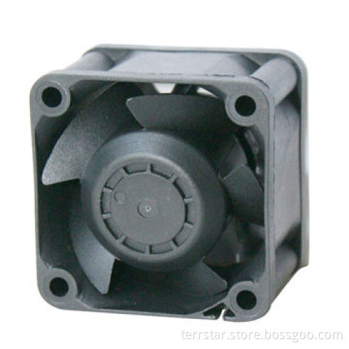 DC Fan with 5, 12 and 24V with Measures 40x40x28mm, Available in Various Performances